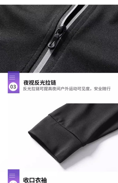 Sports kit men's running equipment 2024 spring and summer new training morning run outdoor quick-drying coat fitness clothing