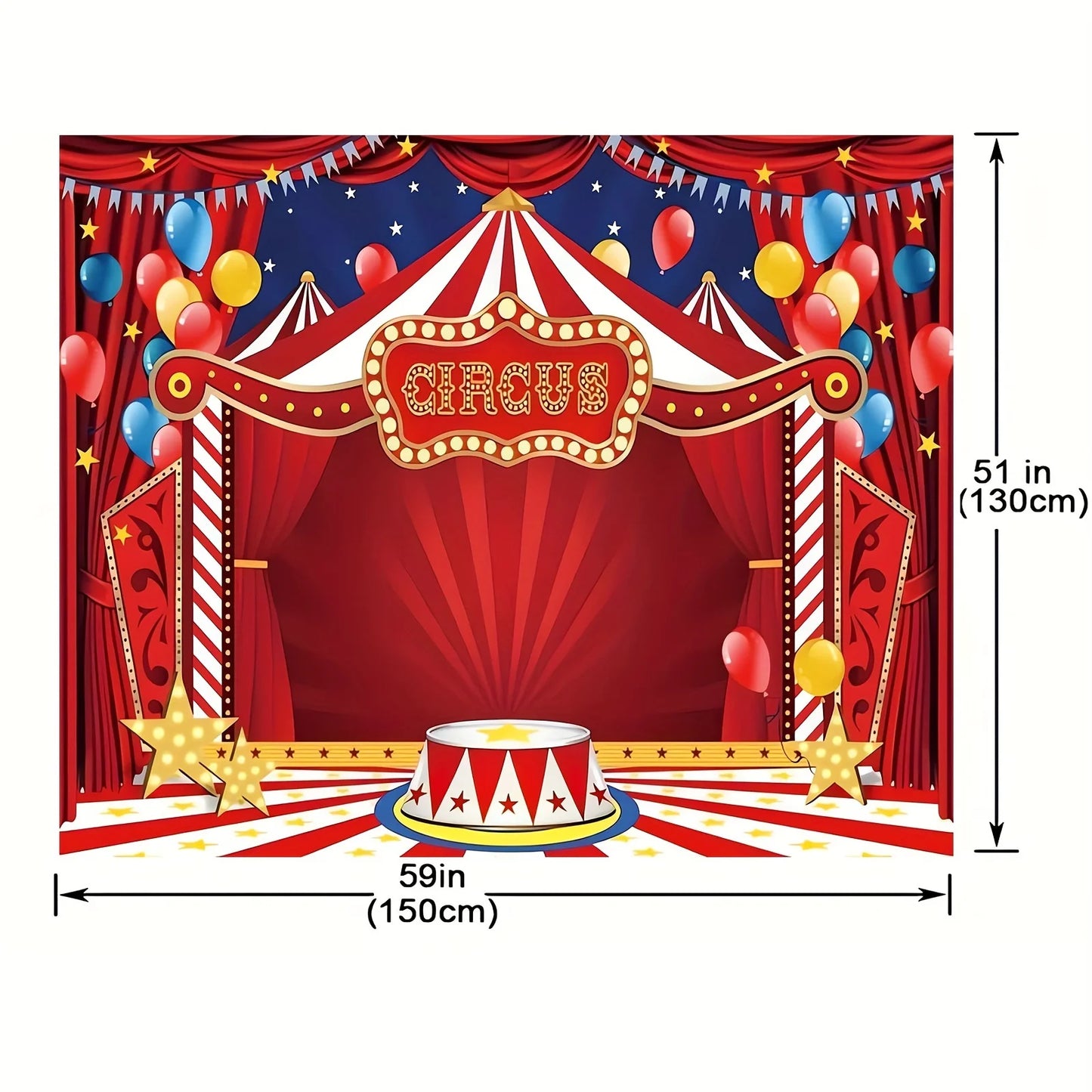 Circus Carnival party background Fabric Carnival theme party decoration background Circus birthday party background