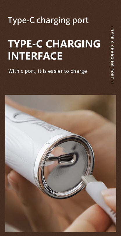 Bincoo Electric Milk Frothers Handheld Wireless Blender USB Mini Coffee Maker Whisk Mixer Cappuccino Cream Egg Beater Blender