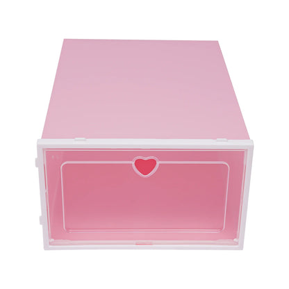 20Pcs Foldable Shoe Storage Boxes with Lids Transparent Stackable Containers Drawer Style PP Plastic Shoe Organizers