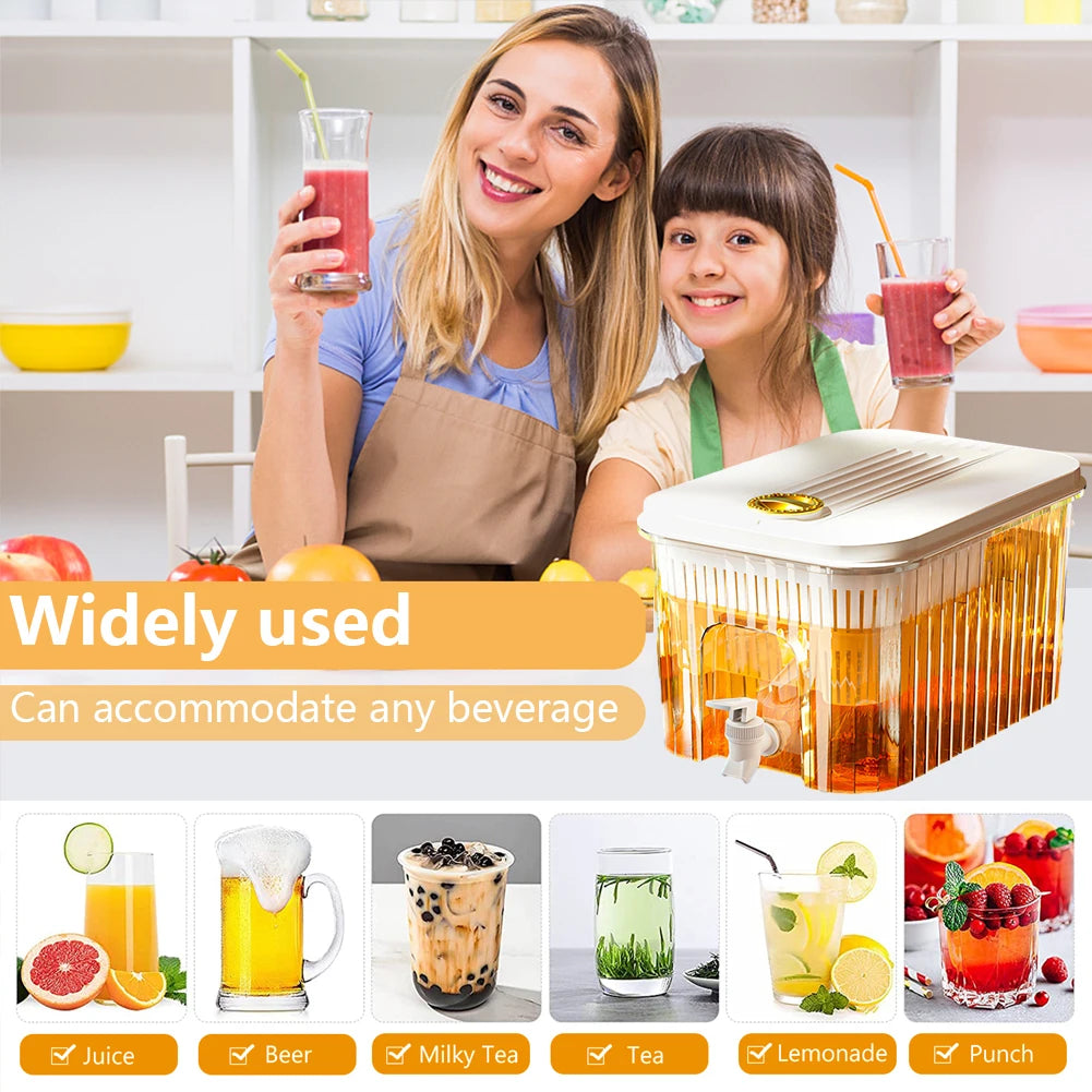 5L Jug Beverage Gallon Detachable Base Portable Juice Jug Cold Kettle with Faucet Water Dispenser Jug for Parties and Daily Use