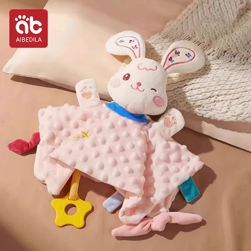 Baby Comforter Blanket Plush Stuffed Animal Security Blanket for Babies Soothe Appease Towel Soft Plush Newborn Sleeping Dolls