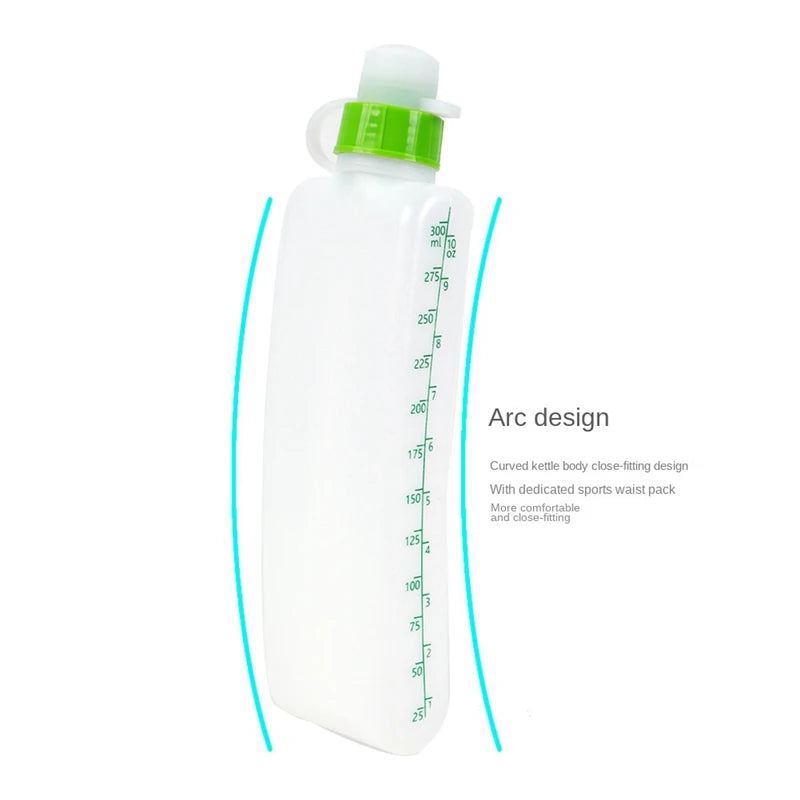 1 Piece Curved Water Bottles Large Capacity Water Bottles Outdoor Sports Water Bottles Running Fitness Belt Soft Kettle