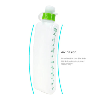 1 Piece Curved Water Bottles Large Capacity Water Bottles Outdoor Sports Water Bottles Running Fitness Belt Soft Kettle
