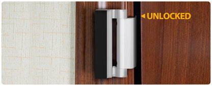 New Home Security Door Lock Aluminum Alloy Anti-theft Door Lock Childproof Door Reinforcement Lock with 3 Inch Stop