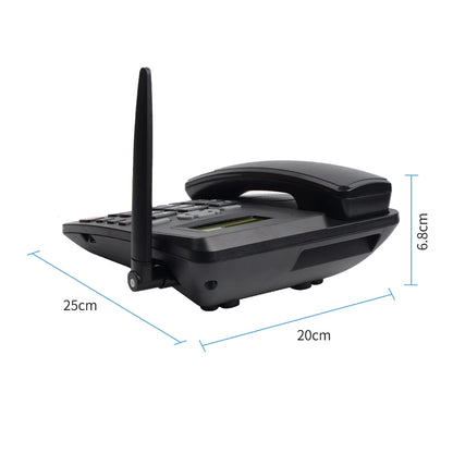 Cordless Phone Desktop Telephone Support GSM 850/900/1800/1900MHZ Dual SIM Card 2G Fixed Wireless Phone with Antenna Radio Alarm