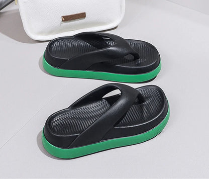 Woman Flip Flops Popular Design Shoes 2025 Trend Platform Casual Sandals Outdoor Non-slip Slippers Unique Features Flat Sandals