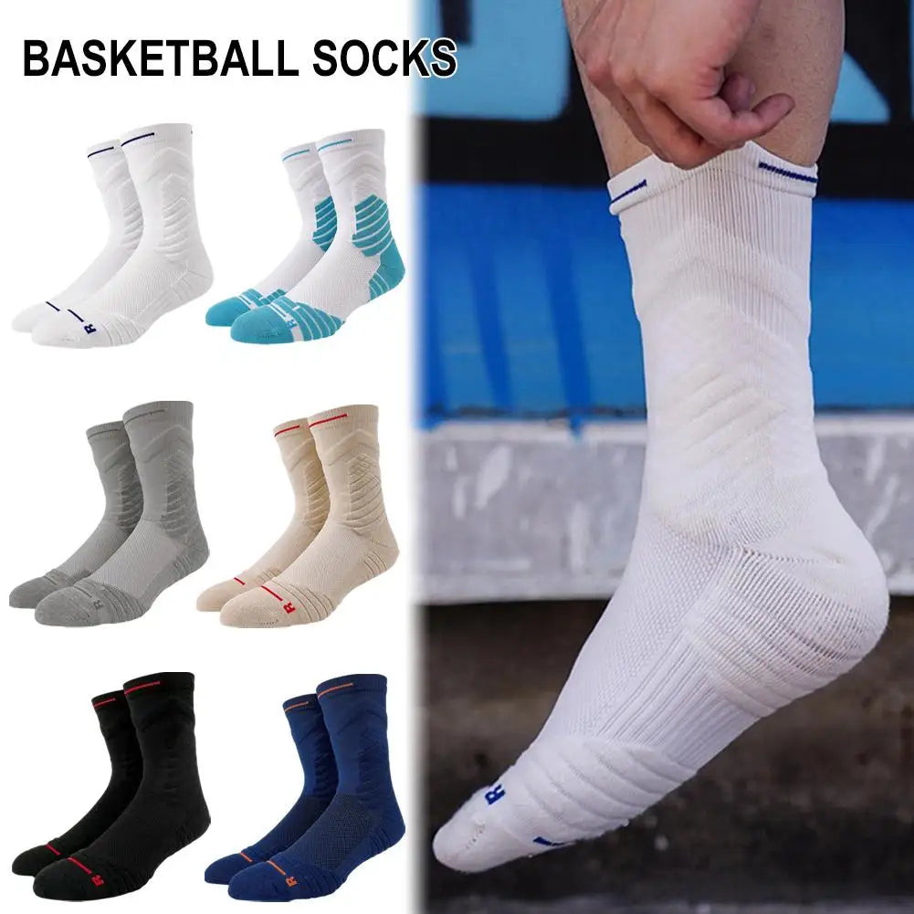 Professional Sports Socks Training Athletic Socks Basketball Crew Socks Cotton Moisture Wicking Socks For Men Women Gifts