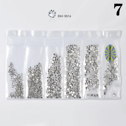 1Bag 6 Grid Dental Rhinestones Tooth Rhinestones Teeth Jewelry Dental Crystal Teeth Whitening Teeth Decoration