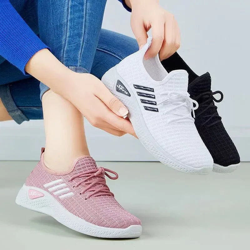 Comfortable Coconut Women's Casual Sports Shoes, Lightweight Breathable Soft-Soled Mesh Fashionable womens shoes women shoes