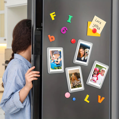 Acrylic Refrigerator Magnetic Frame, Clear Reversible Refrigerator Magnet Photo Frame, Display Frame, For Fujifilm