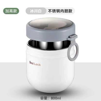 Portable Breakfast Cup With Lid and Spoon Multifunction Oatmeal Cup Cereal Nut Yogurt Mug Snack Cups Small lunch box soup bowl