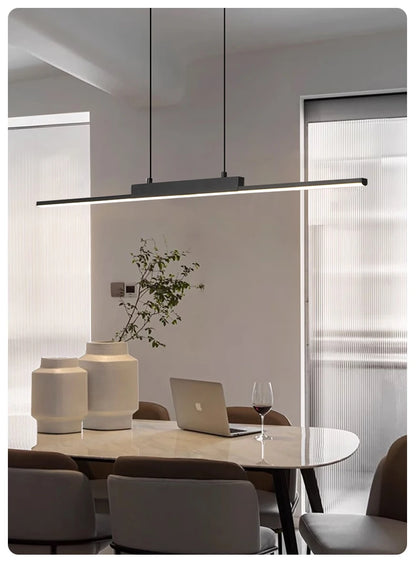 Dining hanging Chandelier  Modern Strip Pendant  Light For Kitchen Office Bedroom Hang Light Home Décor Lighting Fixtures