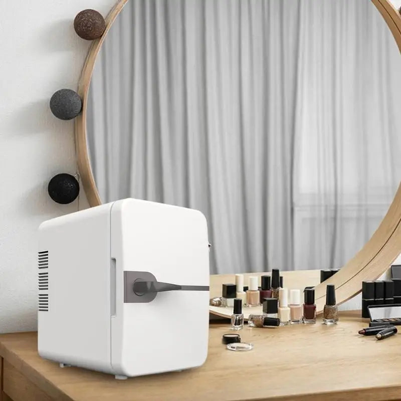 6L Car Mini Fridge For Camping Picnic Beauty Cosmetics Mask Makeup Skincare Refrigerator Cooling Dormitory Refrigerator