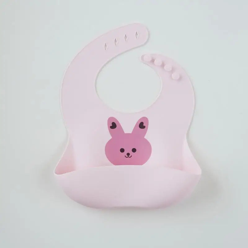 Baby silicone bib, bear bib, baby eating, children's complementary food, saliva bib, waterproof saliva towel
