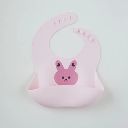 Baby silicone bib, bear bib, baby eating, children's complementary food, saliva bib, waterproof saliva towel