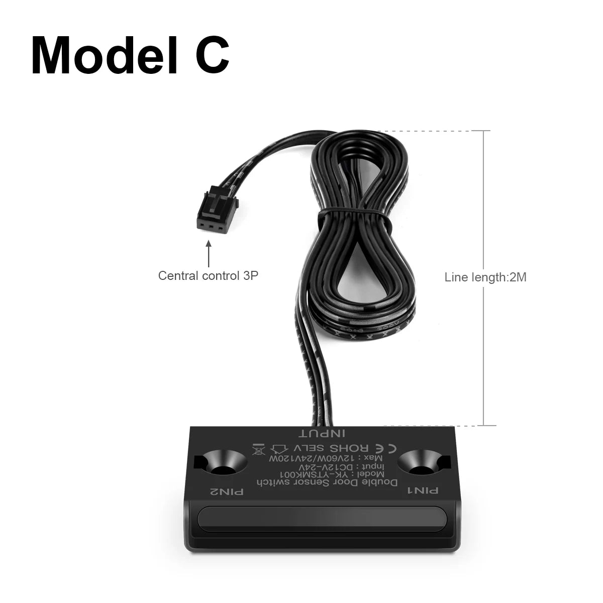 Smart Double Door Proximity Sensor Switch DC 12V-24V LED Light Switch For Wardrobe Cabinet Closet Backlight DIY Control Switch