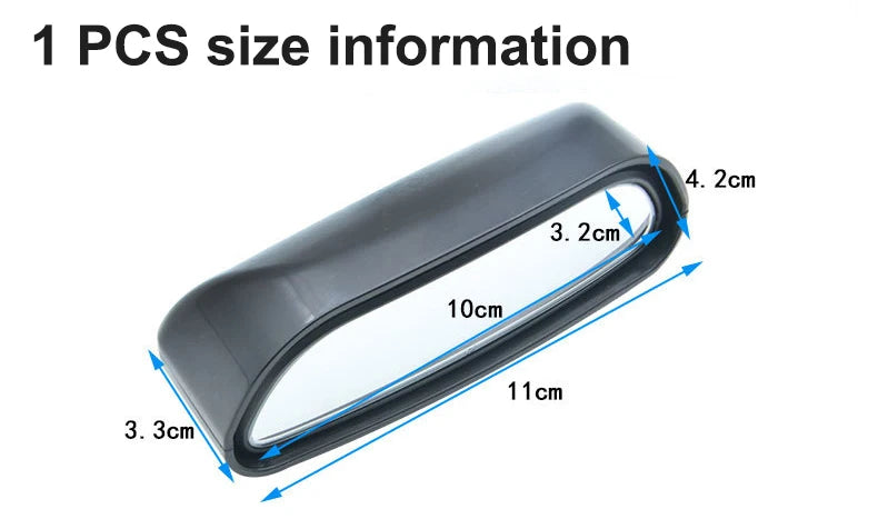 Auto Mirror Adjustable Wide Angle Side Rear Mirror Blind Spot Convex Mirrors For Car Reverse Parking Auxiliary Rear View Mirror