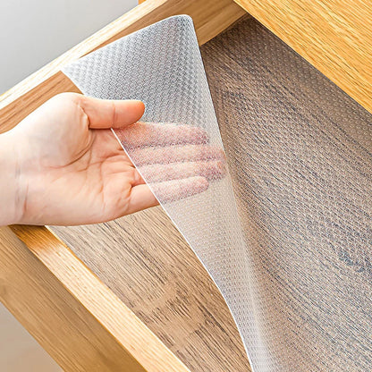 EVA Drawer Liner - Thickened Waterproof Shelf Paper for Kitchen Cabinets, Wardrobes & Shoe Storage (Oil/Mold Proof, Non-Slip)