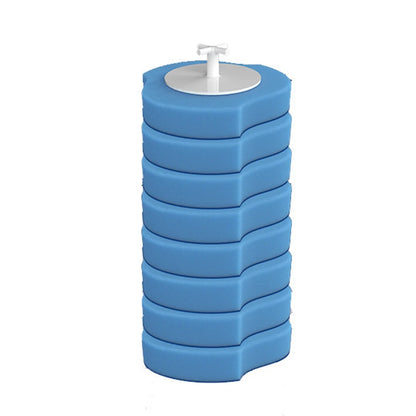 Wall-mounted Disposable Toilet Brush Cleaner Long Handle Bathroom Cleaning Brush With Replaceable Brush Head Toilet Accessories