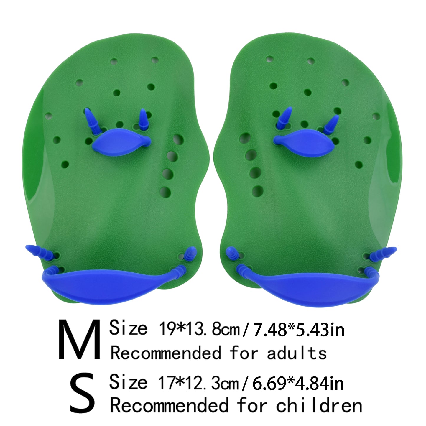 Black swimming fins Paddling palm Children adult freestyle paddling training fins Professional swimming equipment palm