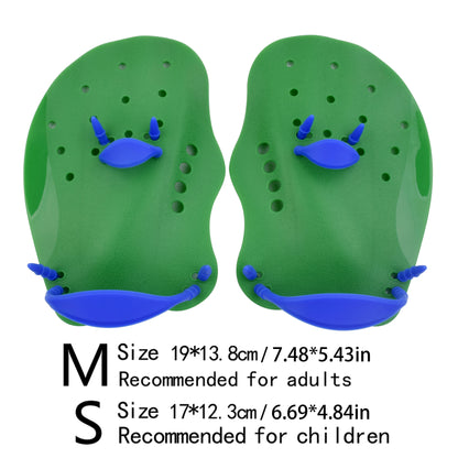 Black swimming fins Paddling palm Children adult freestyle paddling training fins Professional swimming equipment palm