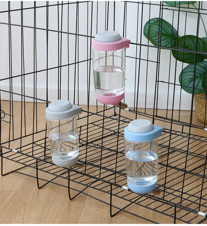 Water dispenser Plastic water bottle feeder Suspended pet guinea pig squirrel rabbit cat dog drinking head pipe fountain
