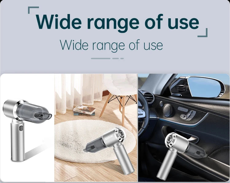 SZUK 985000PA Car Vacuum Cleaner Wireless Mini Handheld Strong Suction Cleaning Machine Portable Vacuum Cleaner for Car Home