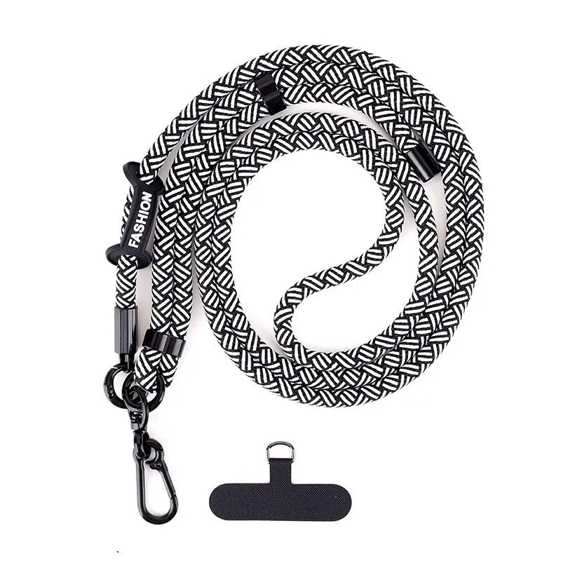 Adjustable Mobile Phone Strap Lanyard Crossbody Phone Lanyards Neck Rope with Patch for iPhone Cell Phone Hanging Cord Strap