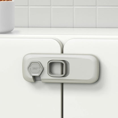 5pcs Home Refrigerator Lock Self-Adhesive Fridge Freezer Door Catch Lock Toddler Kids Child Cabinet Safety Lock Baby Safety Lock