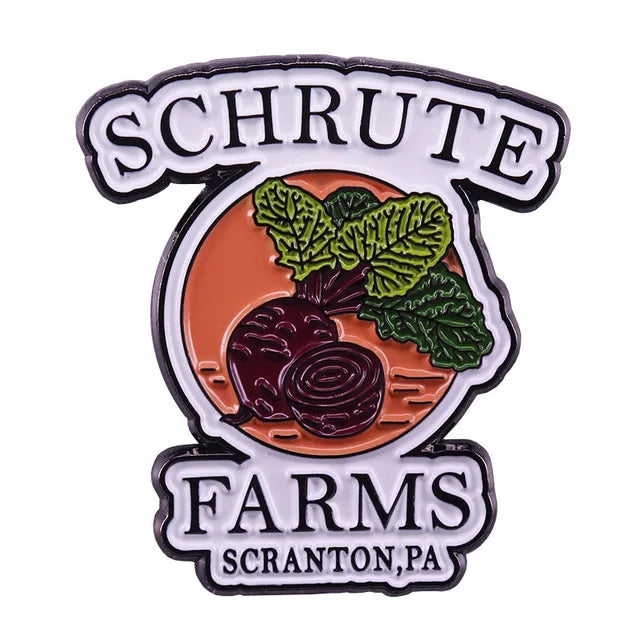 Vegan Interesting vegetarianism Enamel Pins Vegan off the meat Metal Brooch Badge Fashion Jewellery Backpack Accessory Gifts