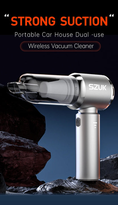 SZUK 985000PA Car Vacuum Cleaner Wireless Mini Handheld Strong Suction Cleaning Machine Portable Vacuum Cleaner for Car Home
