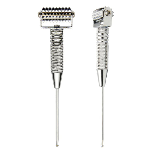 Multifunction Face Roller Painless Micropin Skincare Manual Massager Arms Neck Massage Roller Ear Acupoints Probe Beauty Tool