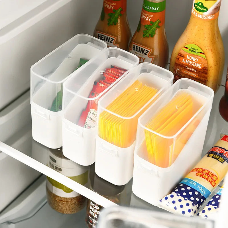 Refrigerator Organizers Case Food Container Cereals Cheese Storage Box Kitchen Fridge Coffee Holder Fresh Vegetable Fruit Basket