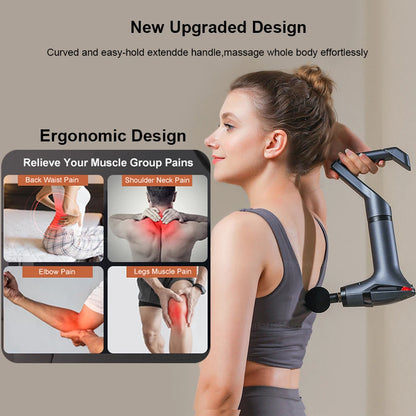 Muscle Massage Gun Portable Fascia Massage Gun High Frequency Body Back Legs Shoulder Waist Massager Professional Muscle Massage
