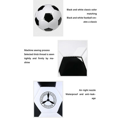 PU Leather Football Ball Children Competition Soccer Balls Waterproof Pressure Proof Size 5 Outdoor Sports Supplies