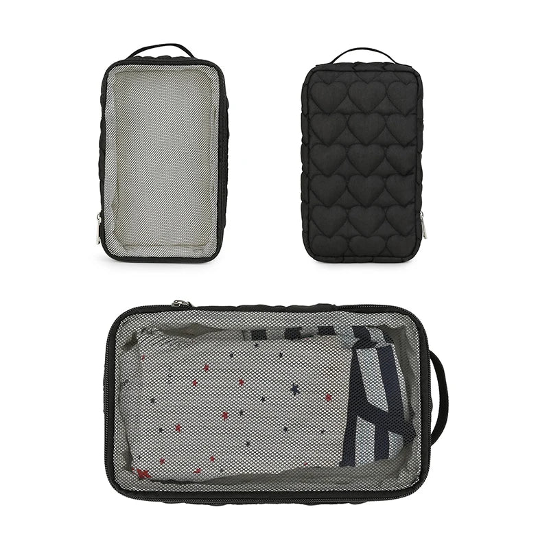 Portable Baby Travel Storage Organizer Bag Diaper Clothes Hanging Mesh Pouch Mommy Outting Bag