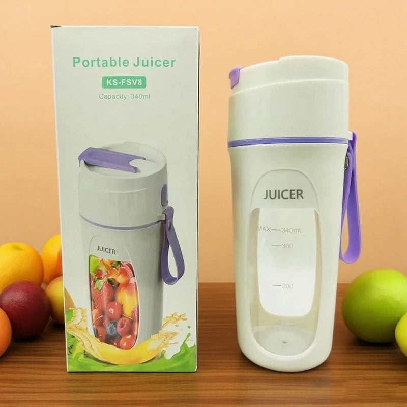 Portable Blender Machine USB Rechargeable Personal Size Blender Juicer Cup For Smoothies And Shakes Mini Fruit Mixer Cup
