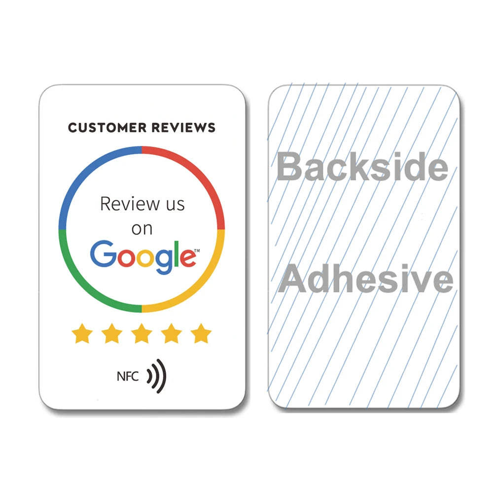 NFC Card for Google Review Business Card NFC215 504Bytes review us on Google
