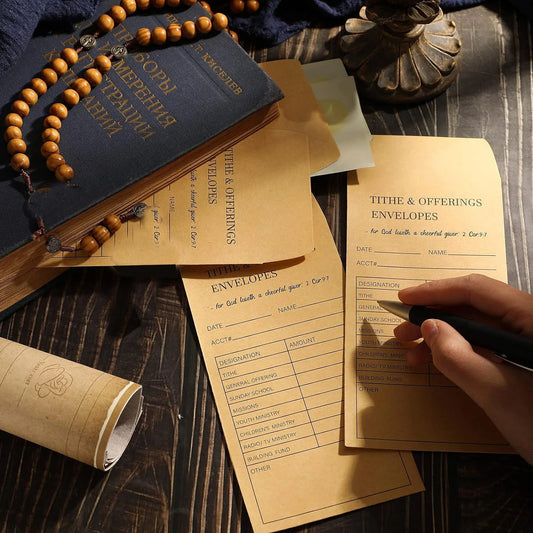 50/100 Pcs Church Supplies Tithe and Offering Envelope  Offering Tithe Envelopes for Religious Church