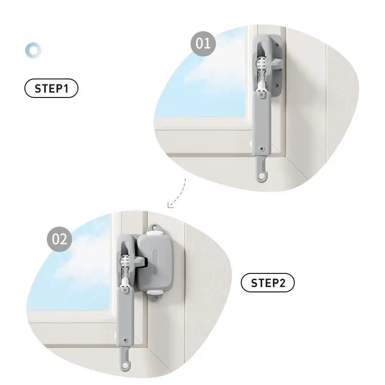 AIBEDILA Window safety door lock buckle childen protection high-rise anti fall windproof fixed limiter for window opening