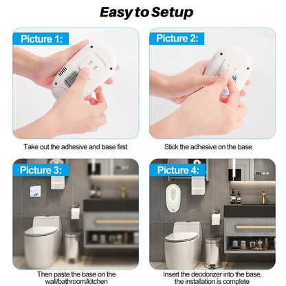 Smart Pet Odor Purifier For Cats and Dogs Litter Box Deodorizer Dog Toilet Rechargeable Air Cleaner Pets Deodorization