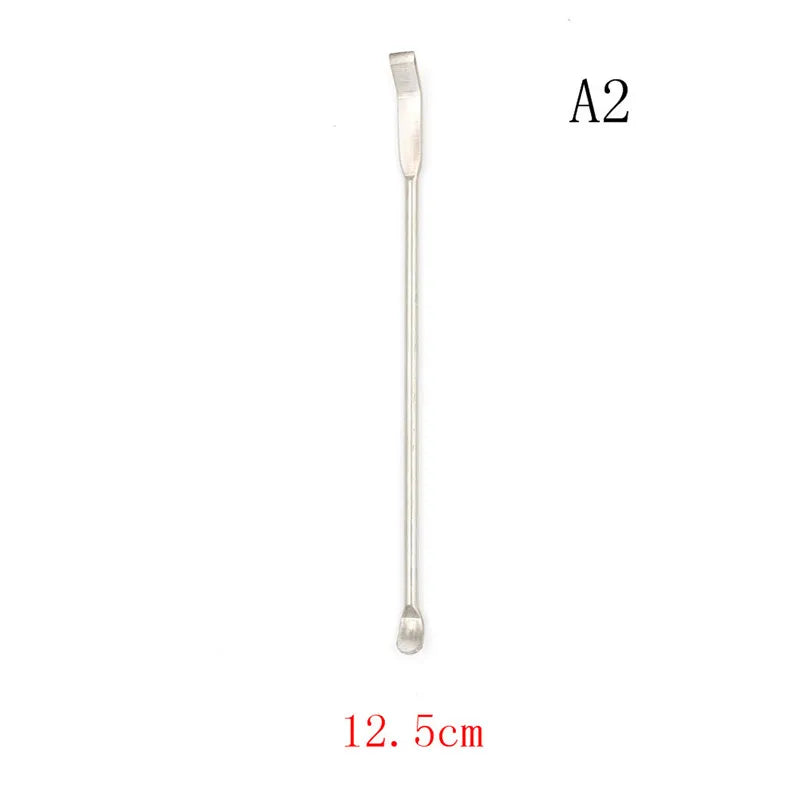 1pc Stainless Steel Lab Micro Spatula Medicine Spoon Scoop Shovel Pharmacy 100mm / 125mm / 150mm / 180mm / 200mm / 220mm