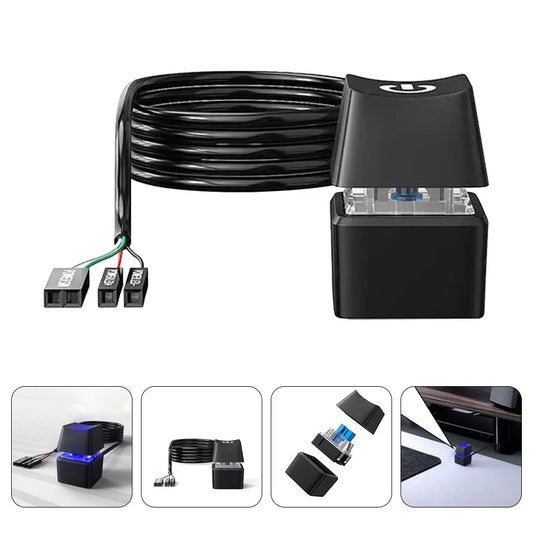 Power On Off Pc Power Button Extension Remote Power Button For Computer Power Supplies Control Adapter Cable Desktop