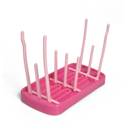 Bottle Dry Rack Baby Bottle Drain Drying Racks Blue Pink Baby Bottle Cleaning Dryer Drainer Storage Drying Rack