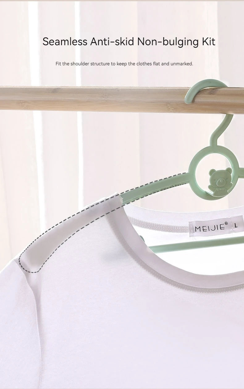 Telescopic Baby Hangers Clothes Organizer Closet Non-slip Kids Coat Hanger Wardrobe Storage Drying Racks Space Saving Hang