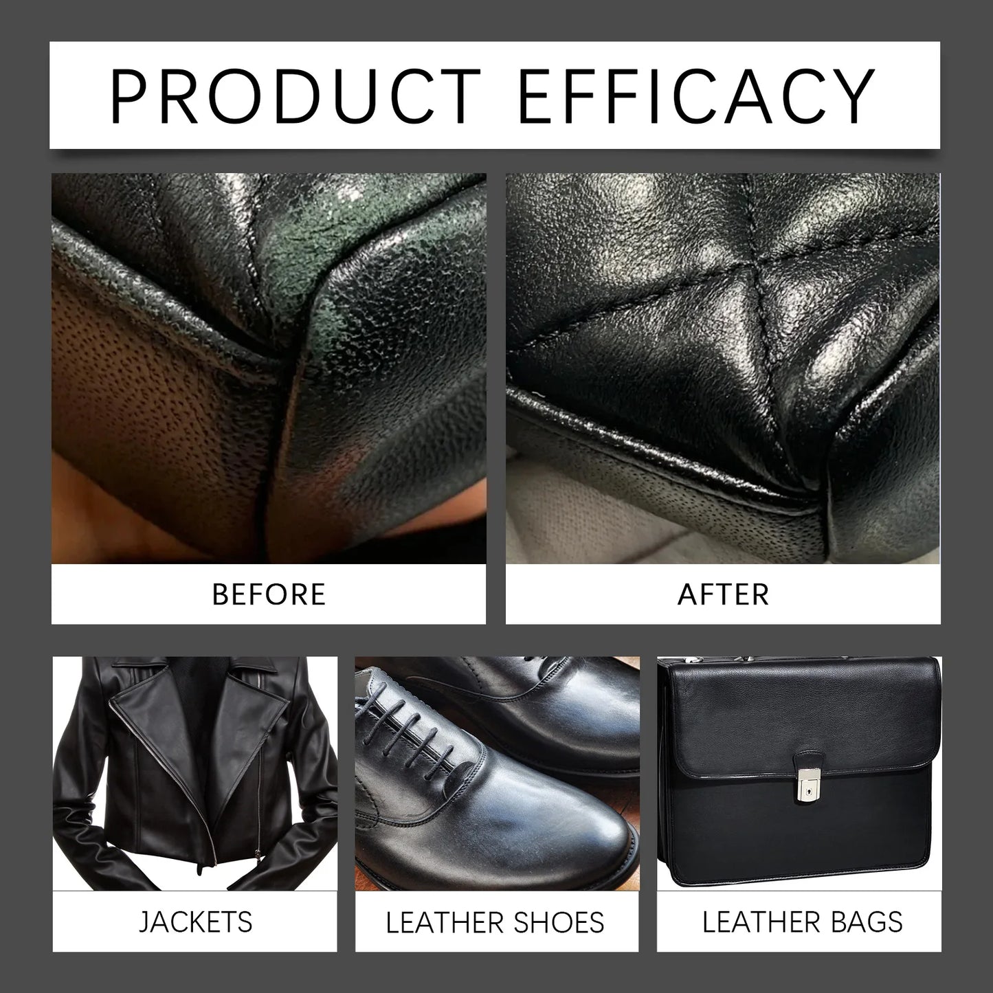 60ml Car Care Kit Liquid Leather Skin Refurbish Repair Tool Auto Seat Sofa Coats Holes Scratch Cracks Restoration Black