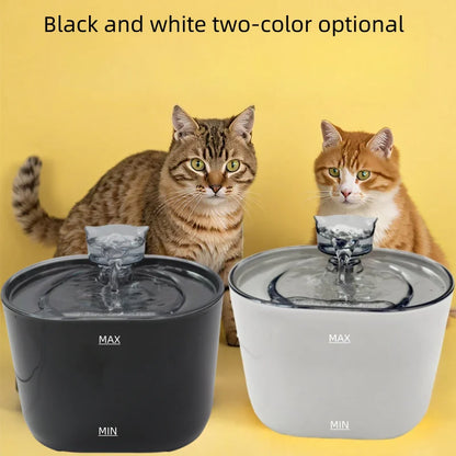 74.39 oz/2.2 liters, pet cat and dog fountain dispenser, smart pet fountain dispenser, large capacity silent automatic circulati
