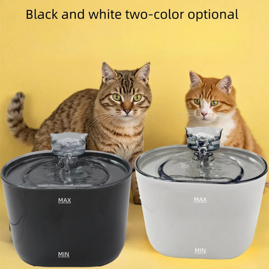 74.39 oz/2.2 liters, pet cat and dog fountain dispenser, smart pet fountain dispenser, large capacity silent automatic circulati