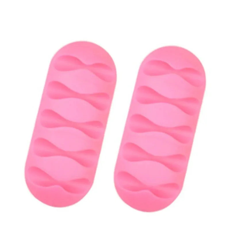 Cable Clips Cord Organizers Holder Adhesive Silicone Desk Winder Cable Holder Desktop Wire Wrapped Office Accessories gift